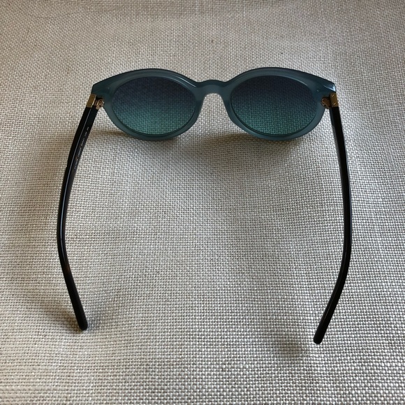 Tory Burch Sunglasses Round Turquoise EUC - Picture 5 of 11